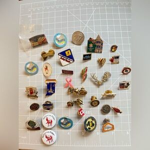 Vintage Collectible lapel trading pins lot